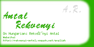 antal rekvenyi business card